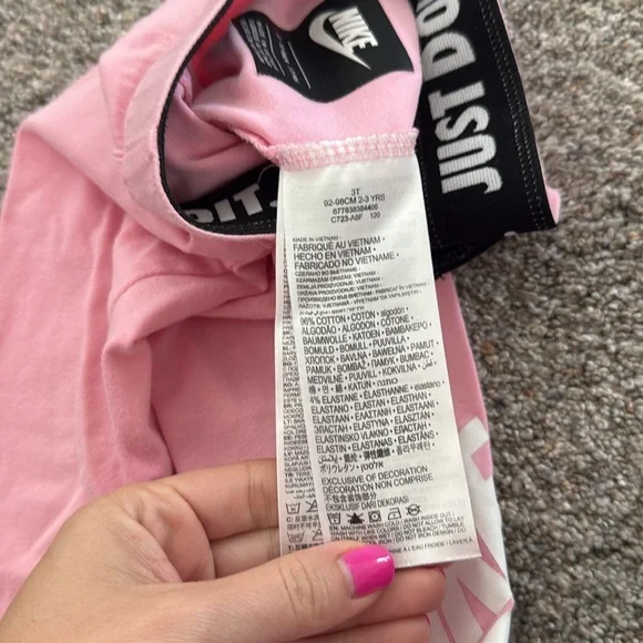 Nike Pink girls Leggings 3t - Picture 5 of 6